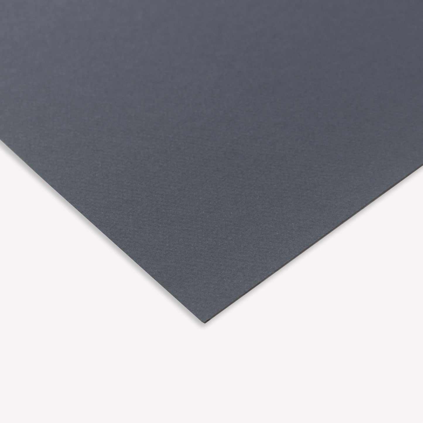 Corner sample of Daler-Rowney-Murano coloured paper sheet size 50x65cm in Midnight Black.