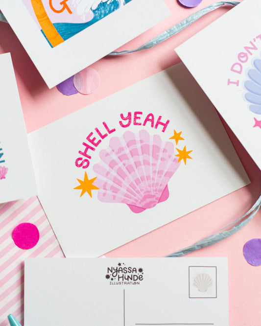 Shell Yeah! Postcard Print