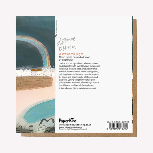 A Welcome Sight Rainbow Greetings Card