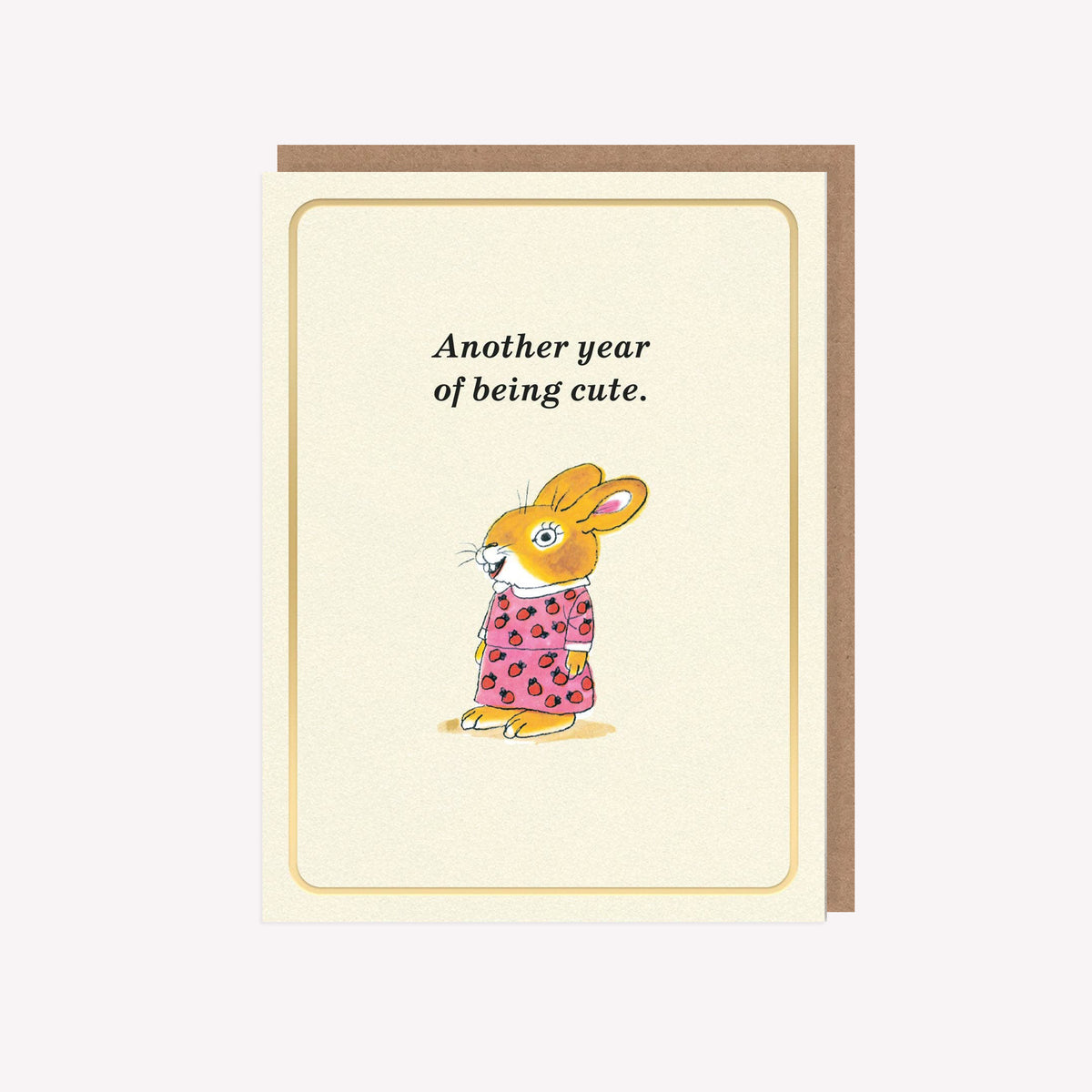 Another Year Of Being Cute Richard Scarry Mini Greetings Card