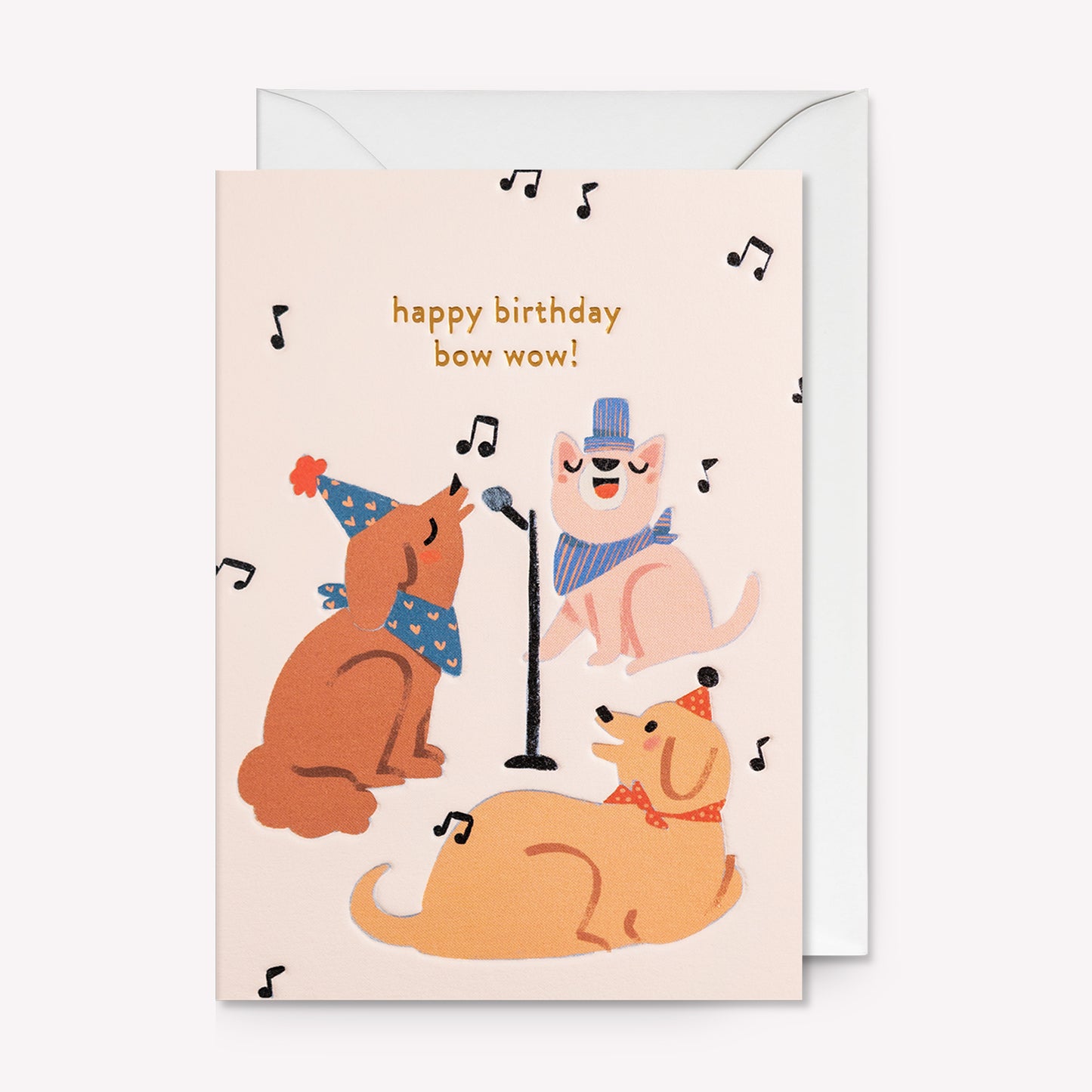 Happy Birthday Bow Wow Dog Greetings Card