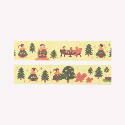 Cozyca Mariko Fukuoka To The Forest Foiled Washi Tape