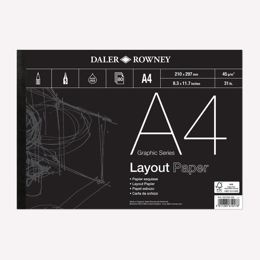 Daler-Rowney Graphic Series A4 Layout Pad