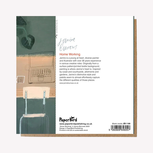 Home Working Greetings Card