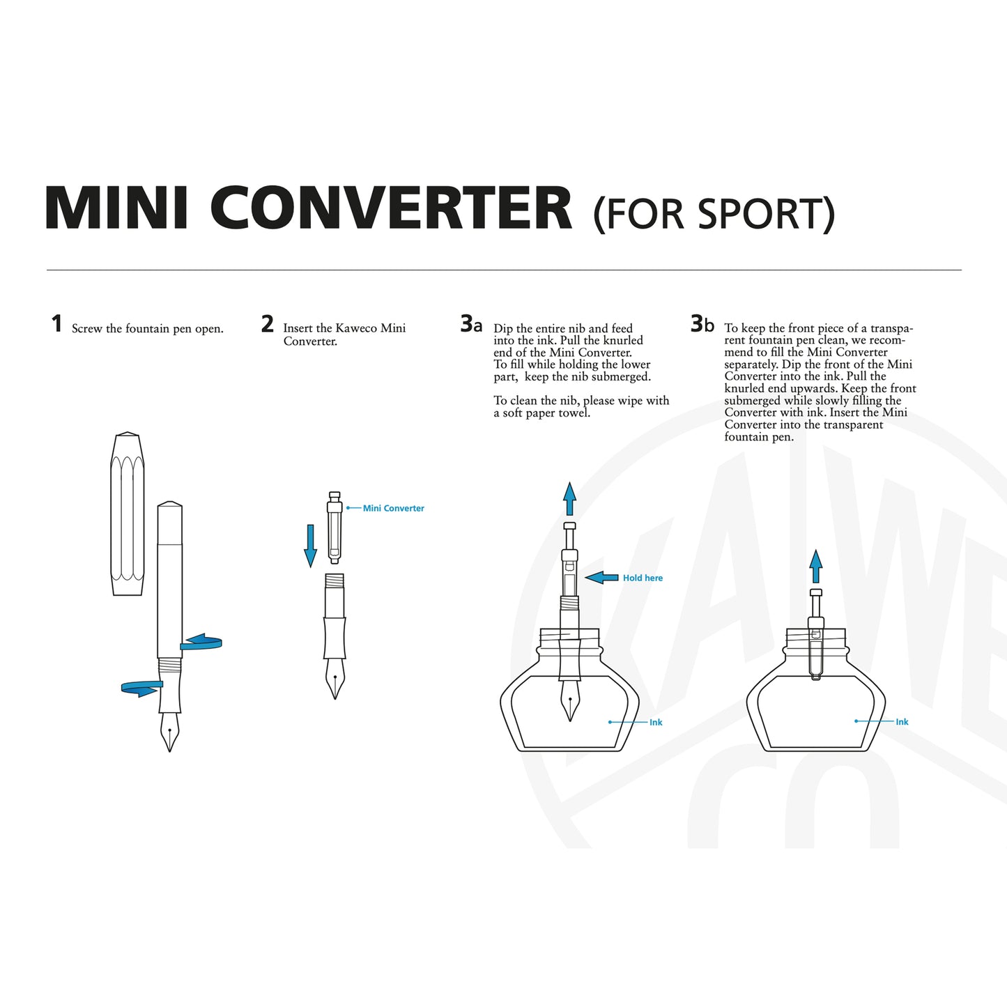 Kaweco Folding Mini Ink Cartridge Converter