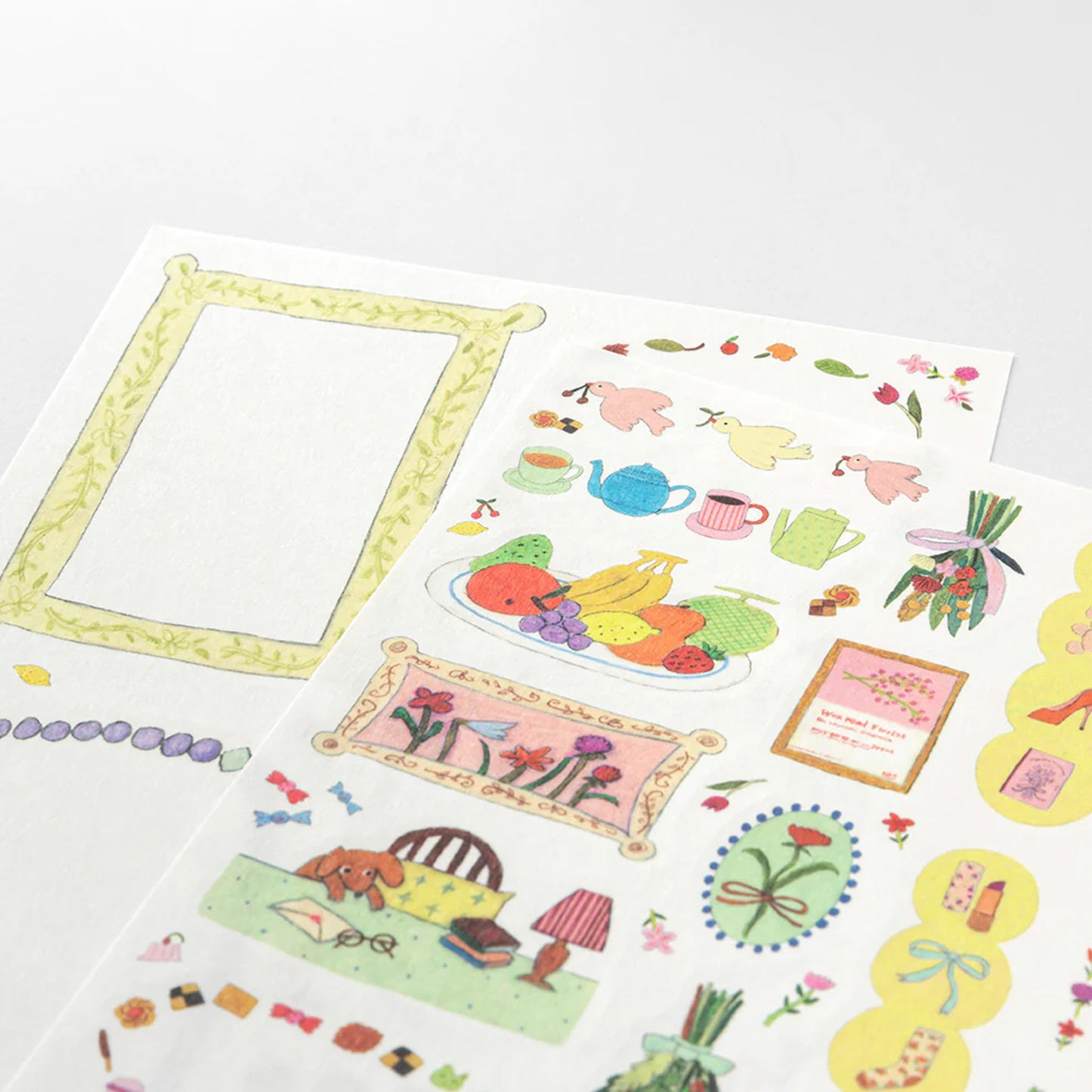 Midori My Life Yuru Log Sticker Sheets (Set of 2)