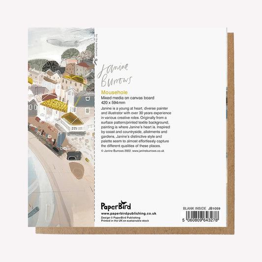 Mousehole Harbour Cornwall Greetings Card