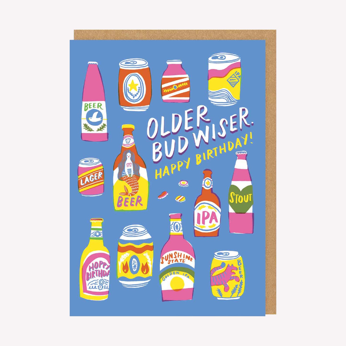 Older Budwiser Birthday Greetings Card