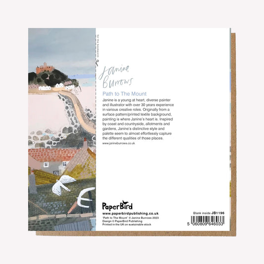 Path to St Michael's Mount Greetings Card