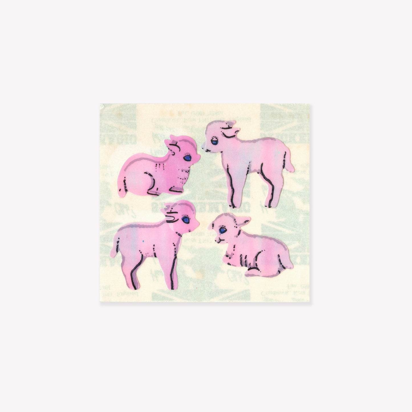 Stickermagic Pearlie Lambs Mini Sticker Sheet