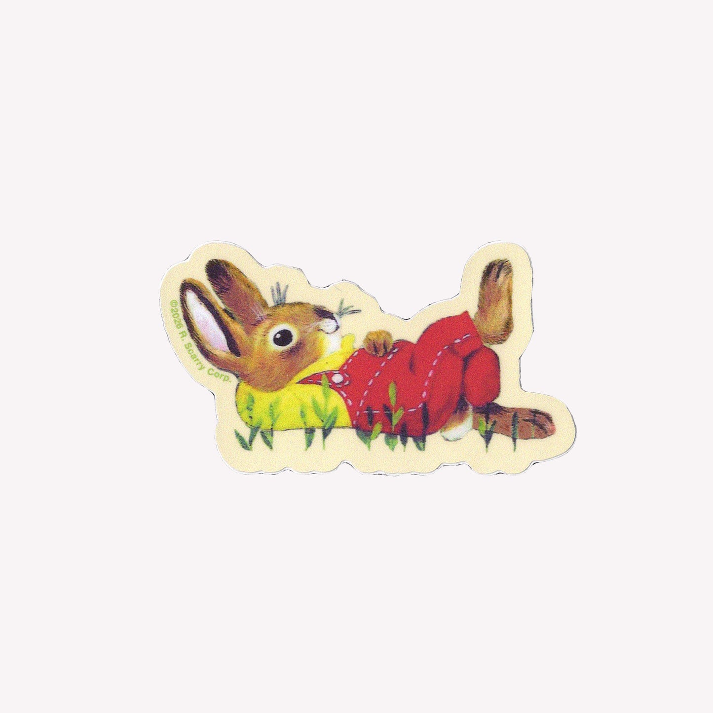 3P4 x Richard Scarry Bunny Daydream Sticker