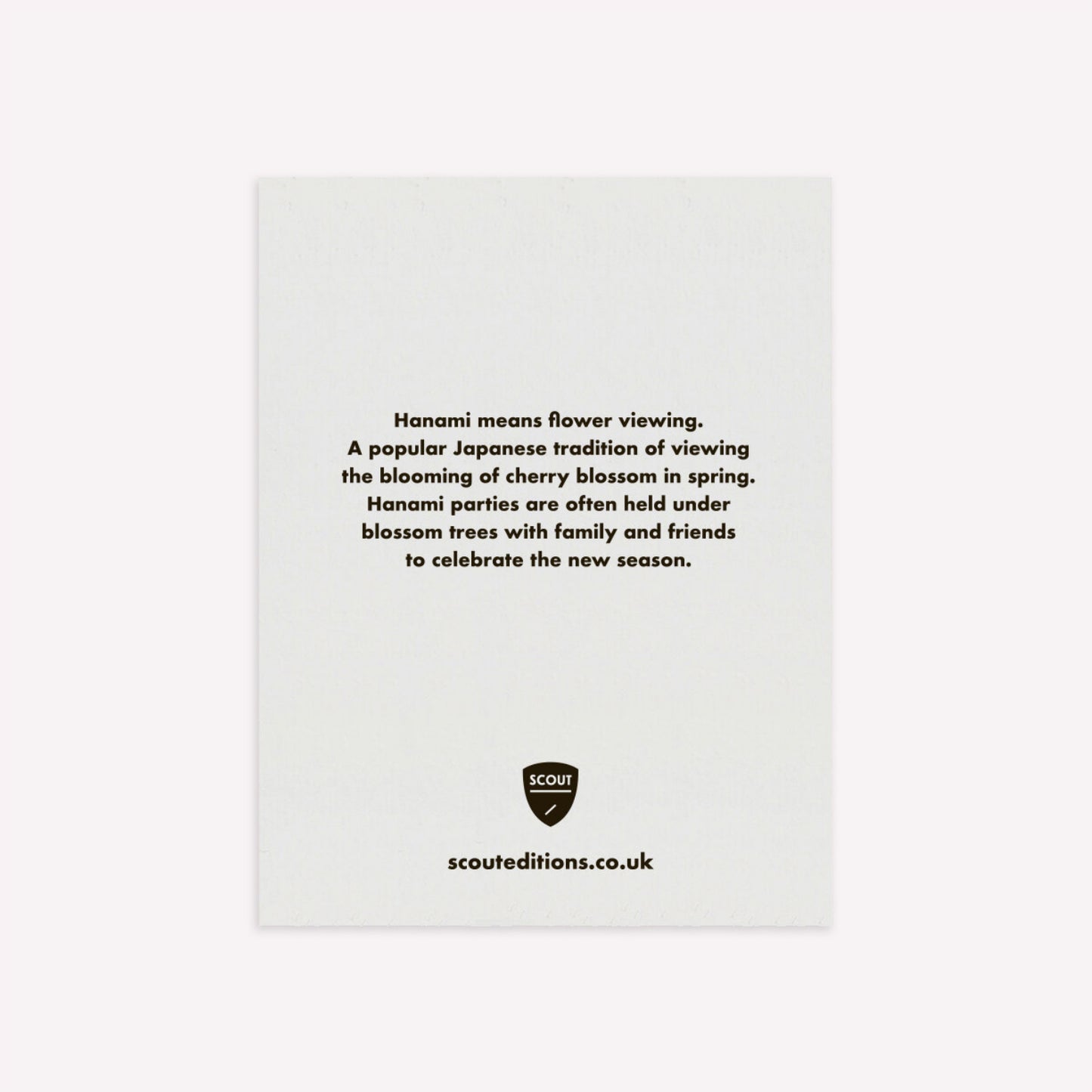 Cherry Blossom Mini Greetings Card