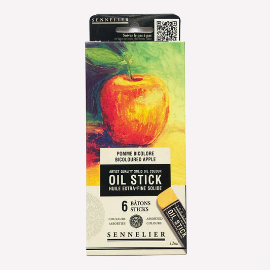 Sennelier Extra-Fine Oil Sticks Apple Still Life Set of 6