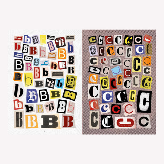 The Ransom Note Alphabet Sticker Book