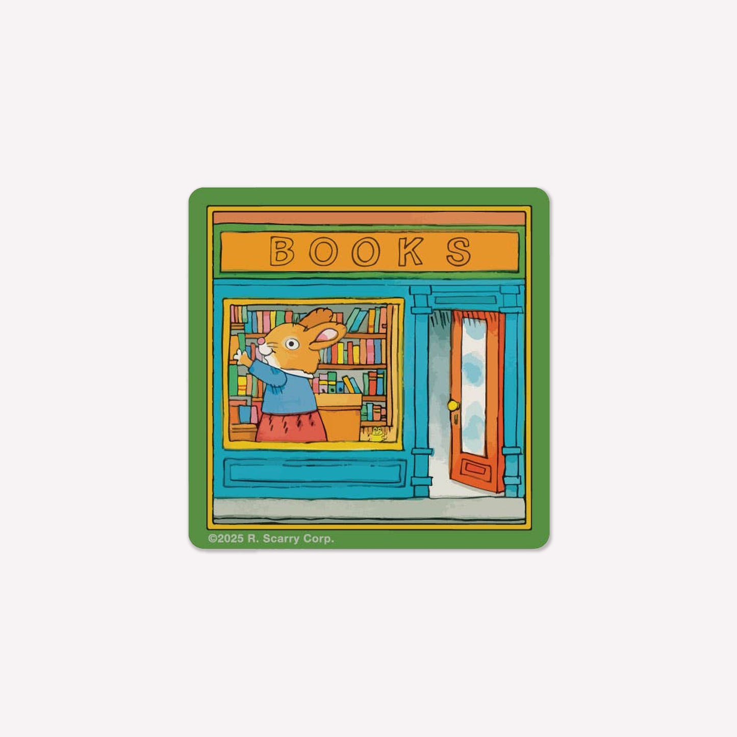 3P4 x Richard Scarry Vinyl Bookstore Sticker