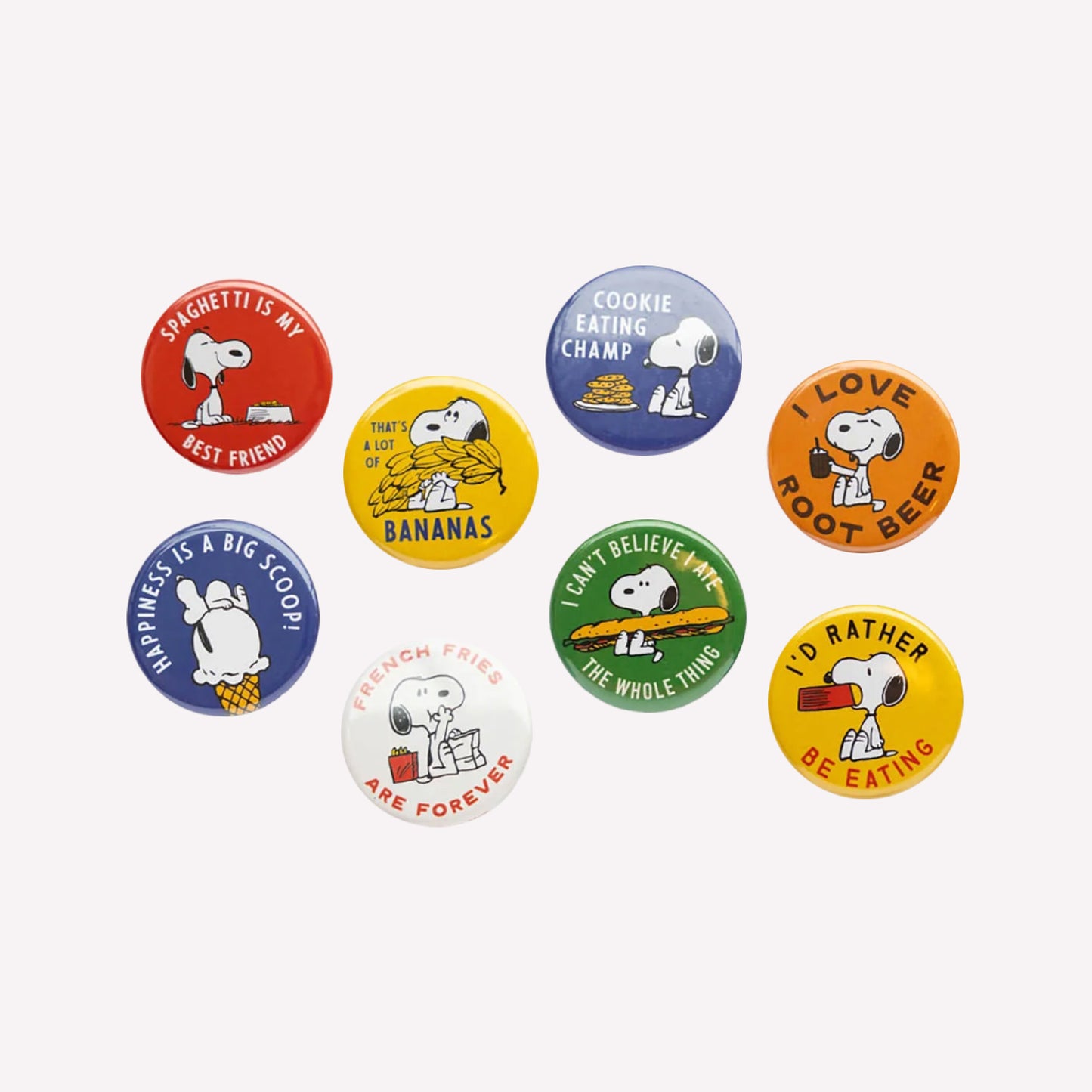 3P4 x Peanuts Snoopy Food Edition Button Badge