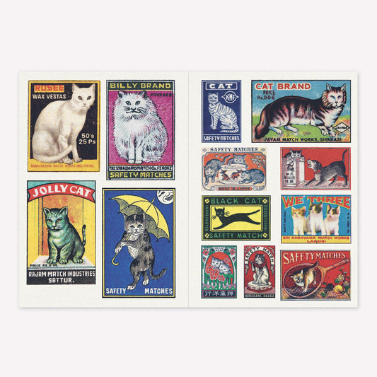Vintage Matchboxes Mini Sticker Book