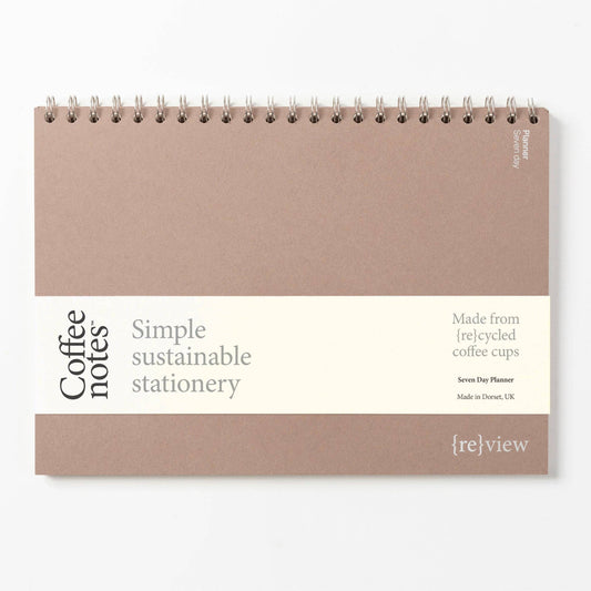 Coffeenotes Recycled Nut Waste Weekly Planner