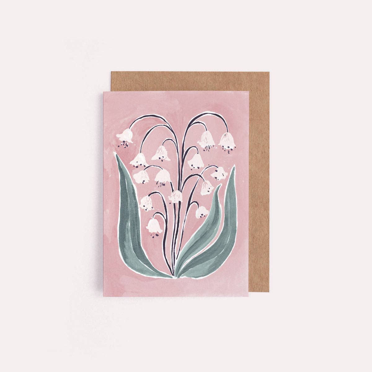 Lily of the Valley Mini Greetings Card
