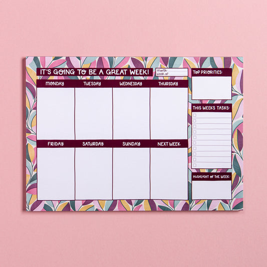 It's Going To Be A Great Week Desk Planner