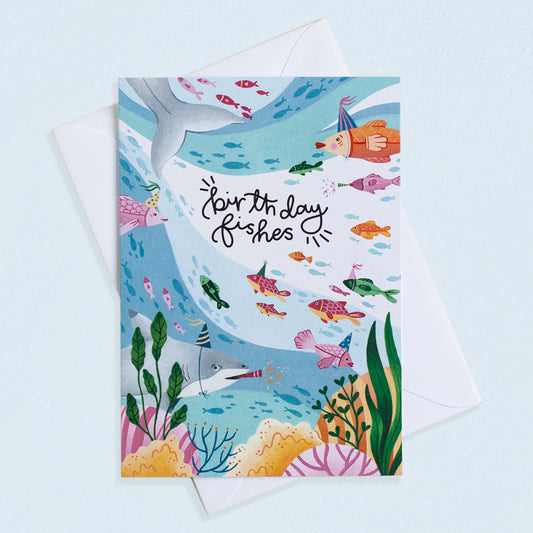 Birthday Fishes Greetings Card