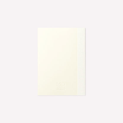 MD Product A7 Notebook with a minimalist cream cover and the MD Product logo embossed on the back cover. 