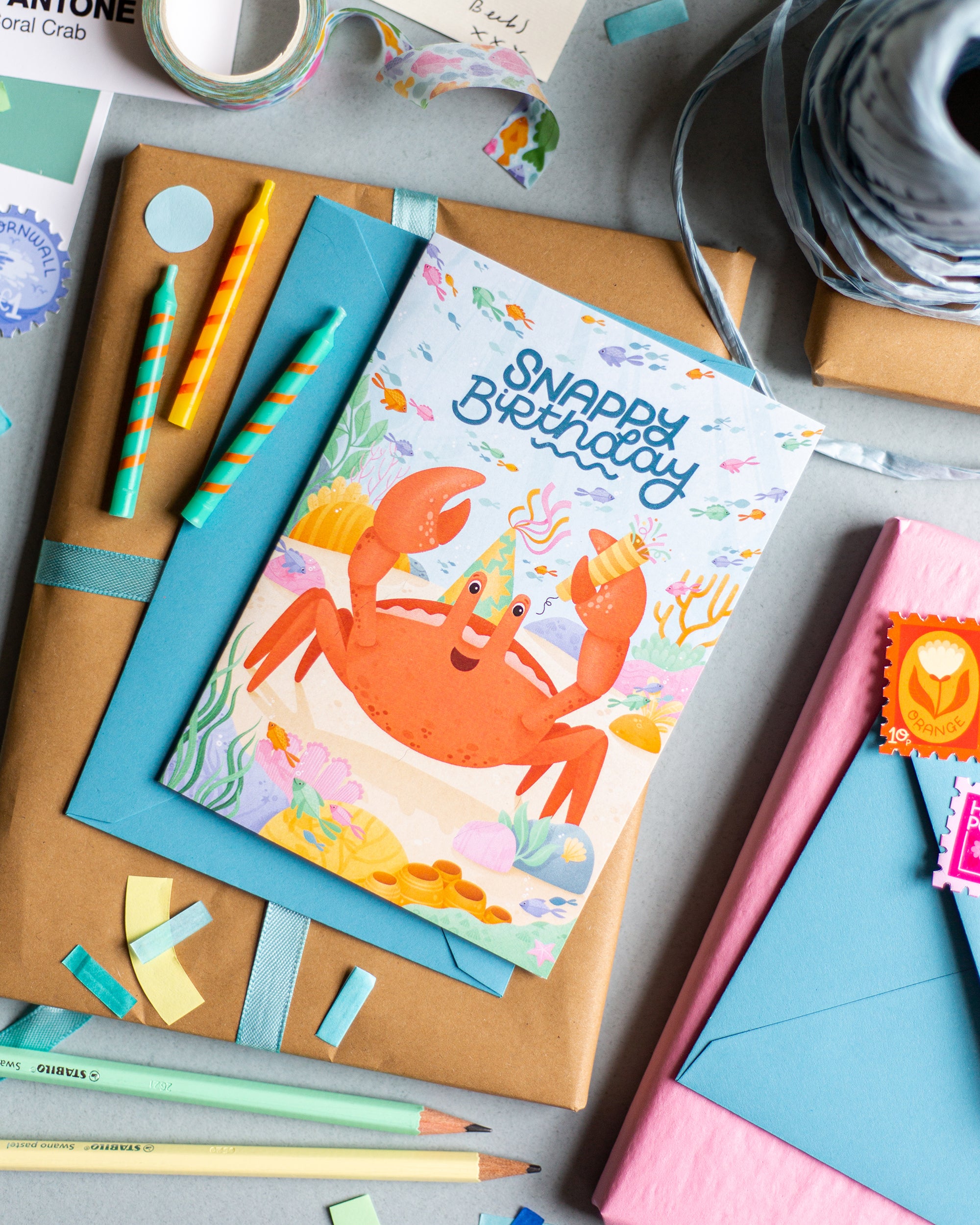 Snappy Card Snappy Birthday Greetings Card ~ Salt Art Supply