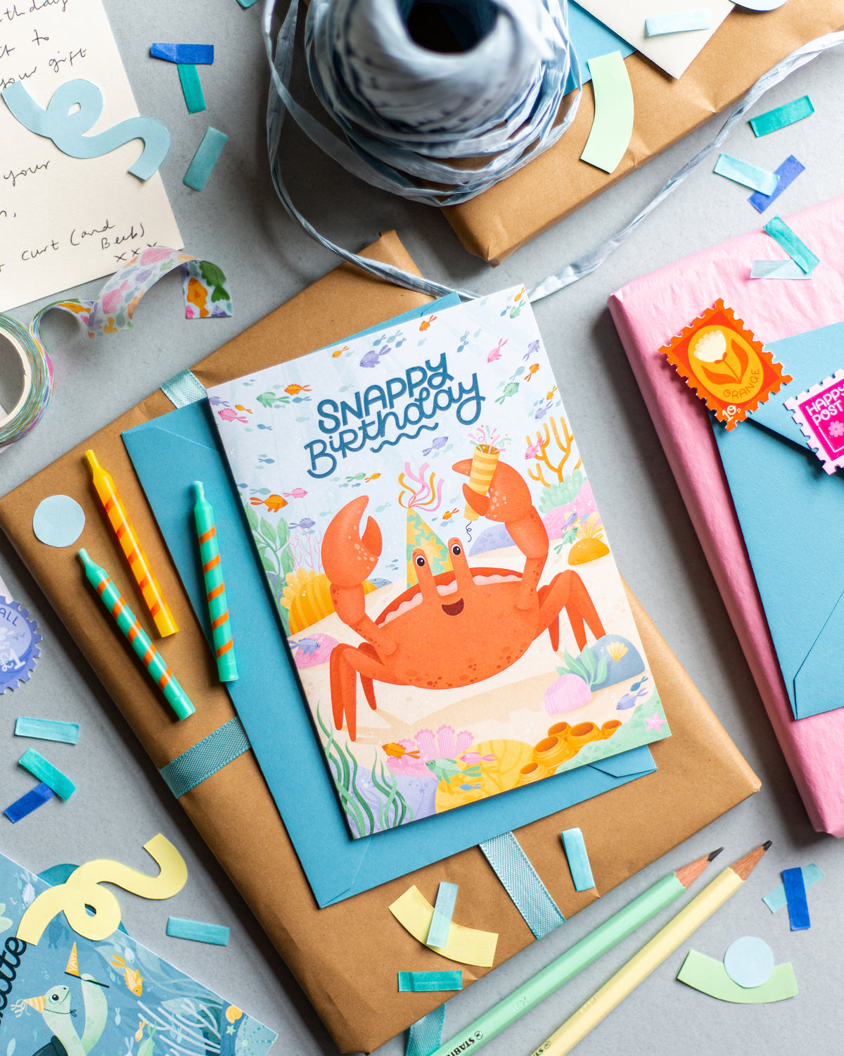 Snappy Card Snappy Birthday Greetings Card ~ Salt Art Supply
