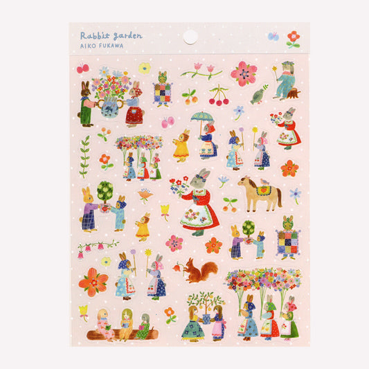 Cozyca Aiko Fukawa Rabbit Garden Sticker Sheet