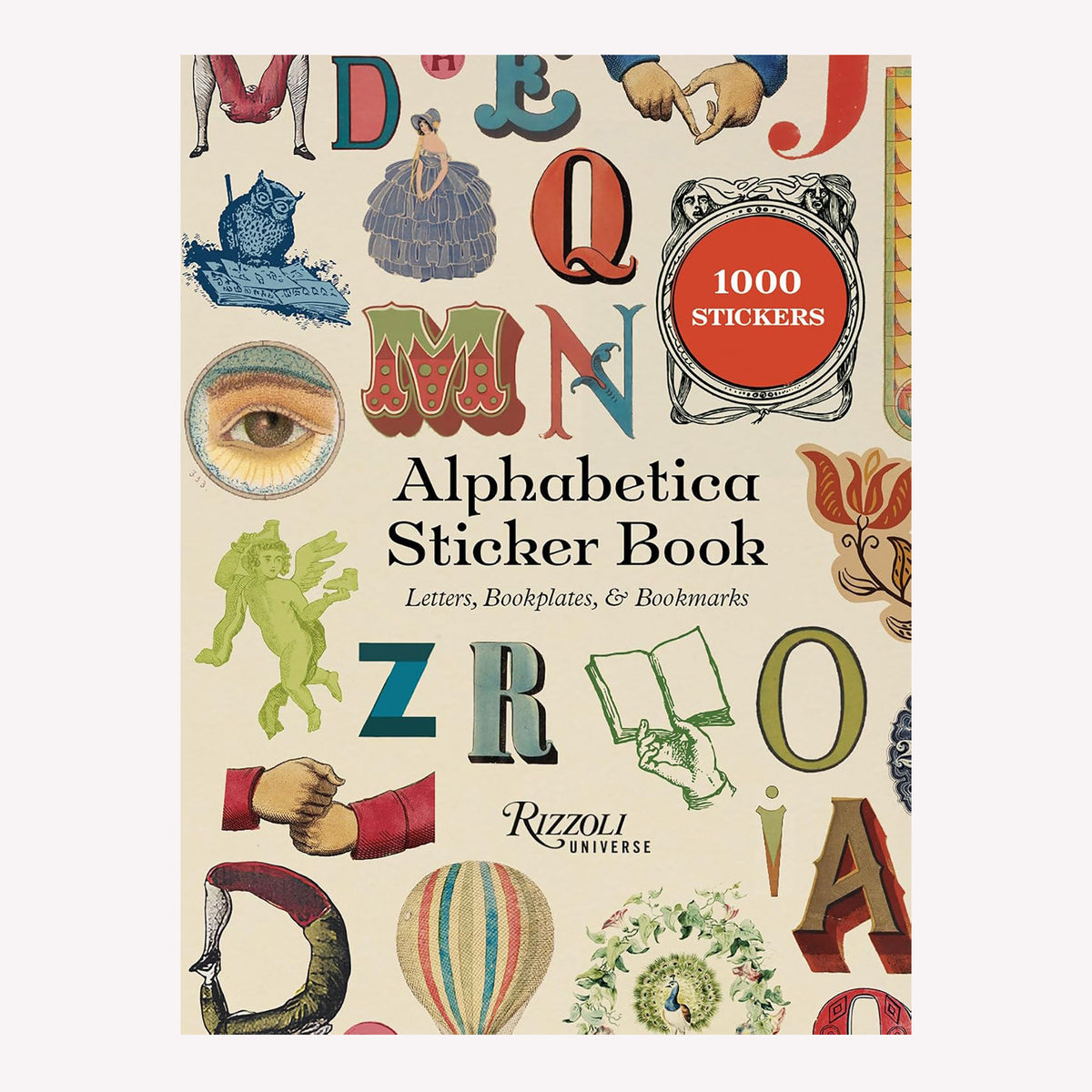 Alphabetica Letters, Bookplates & Bookmarks Sticker Book