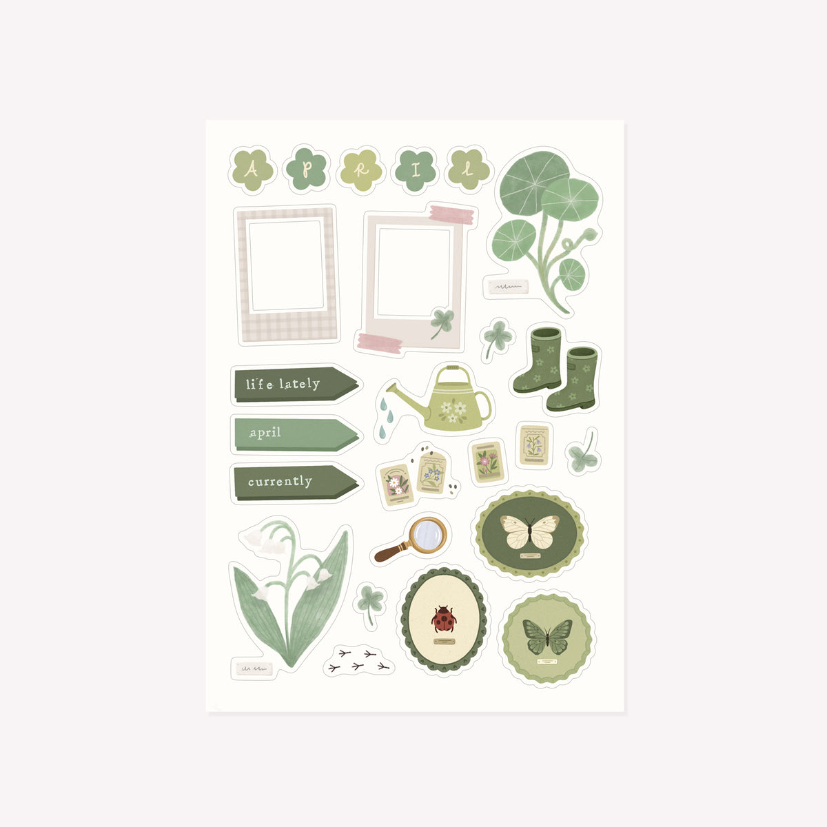 Monthly Salt Scrap Club Mail Sticker Sheet (Extras & Seconds)