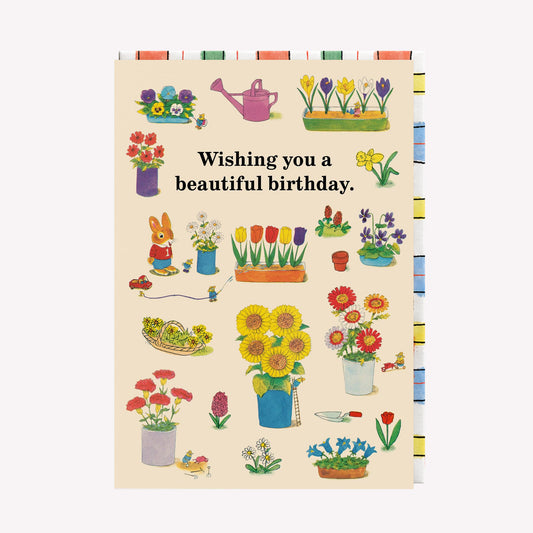 Beautiful Birthday Garden Richard Scarry Greetings Card