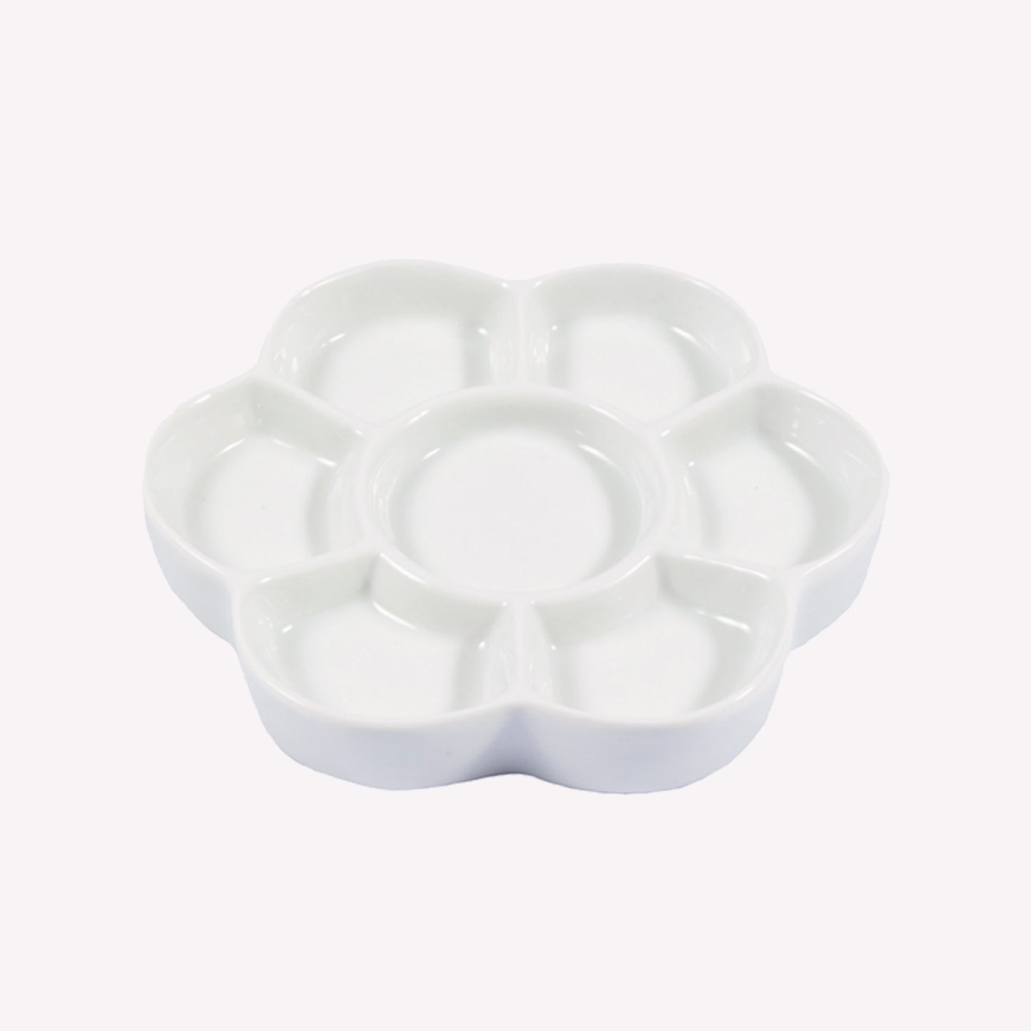 Ceramic 7 Well Daisy Flower Palette