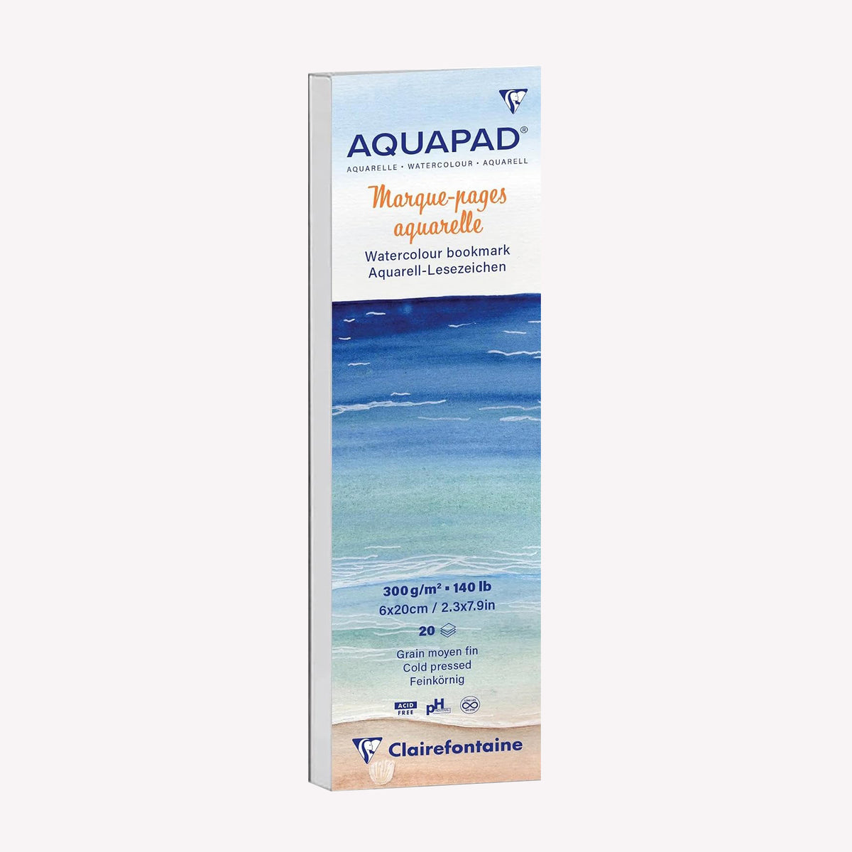 Clairefontaine Bookmark Aquapad Watercolour Paper Pad