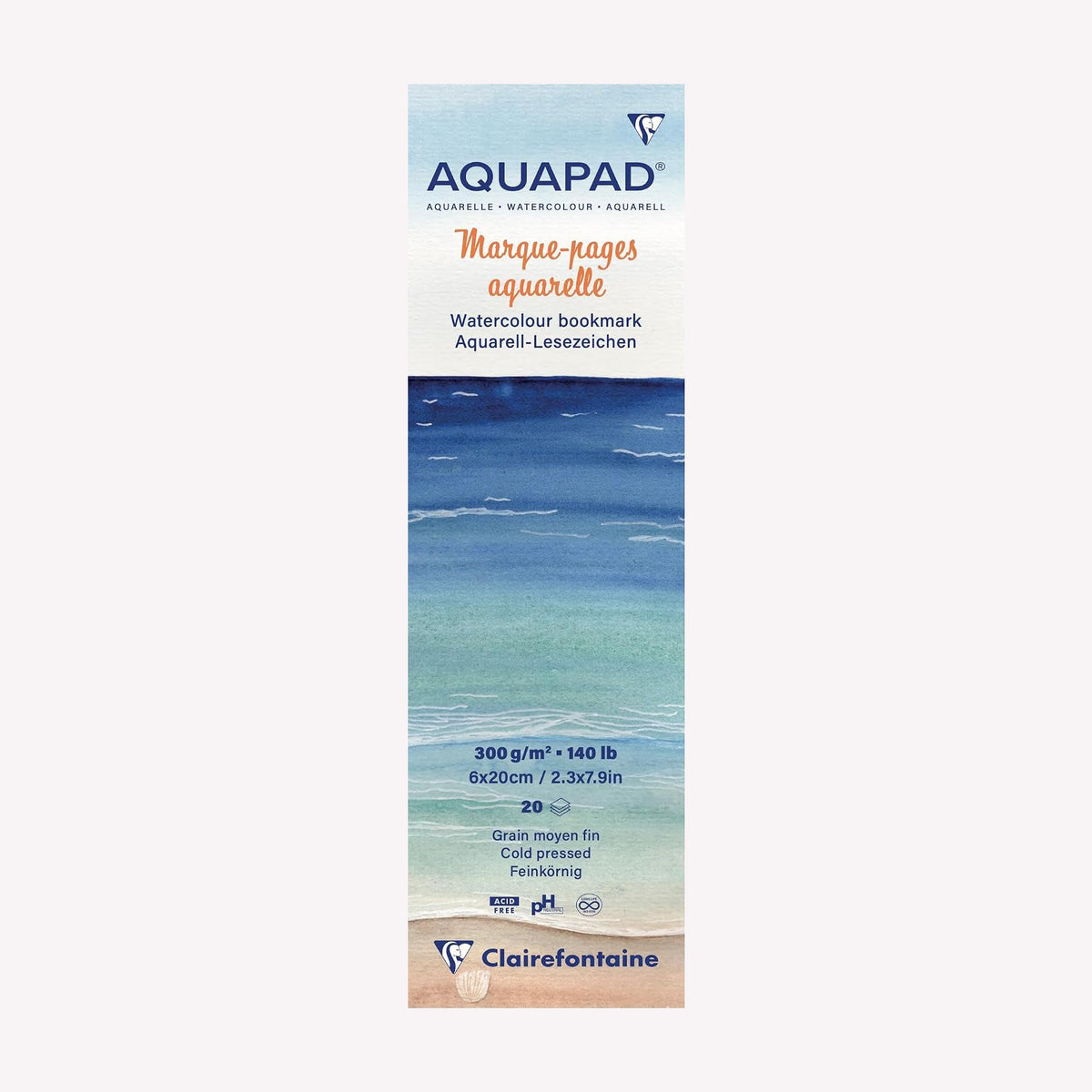 Clairefontaine Bookmark Aquapad Watercolour Paper Pad