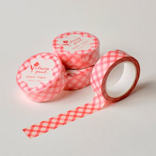 Claire Paul Picnic Red Gingham Washi Tape
