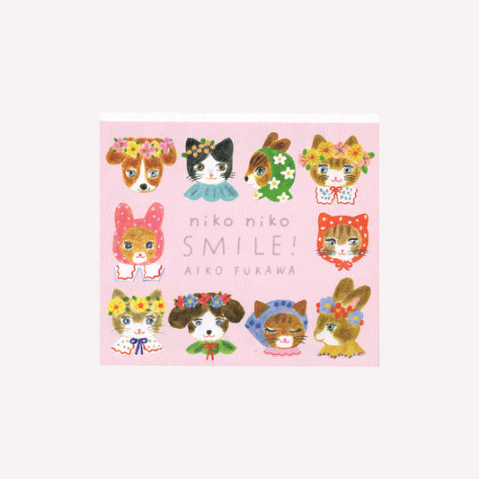 Cozyca Aiko Fukawa Cat Smile Memo Pad