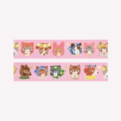 Cozyca Aiko Fukawa Niko Niko Cat Foiled Washi Tape