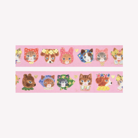 Cozyca Aiko Fukawa Niko Niko Cat Foiled Washi Tape