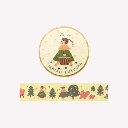 Cozyca Mariko Fukuoka To The Forest Foiled Washi Tape