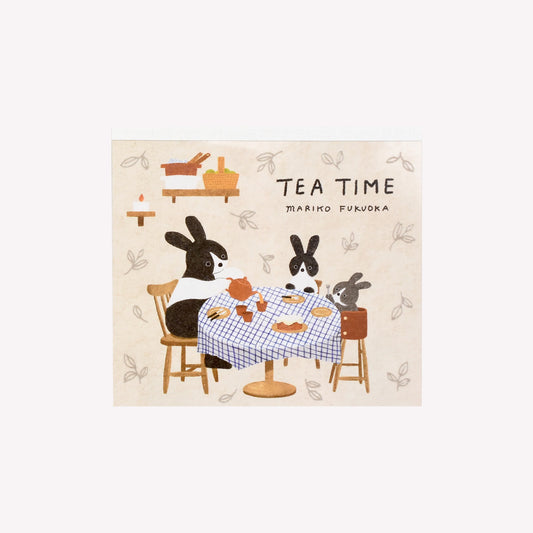 Cozyca Mariko Fukuoka Bunny Tea Time Memo Pad