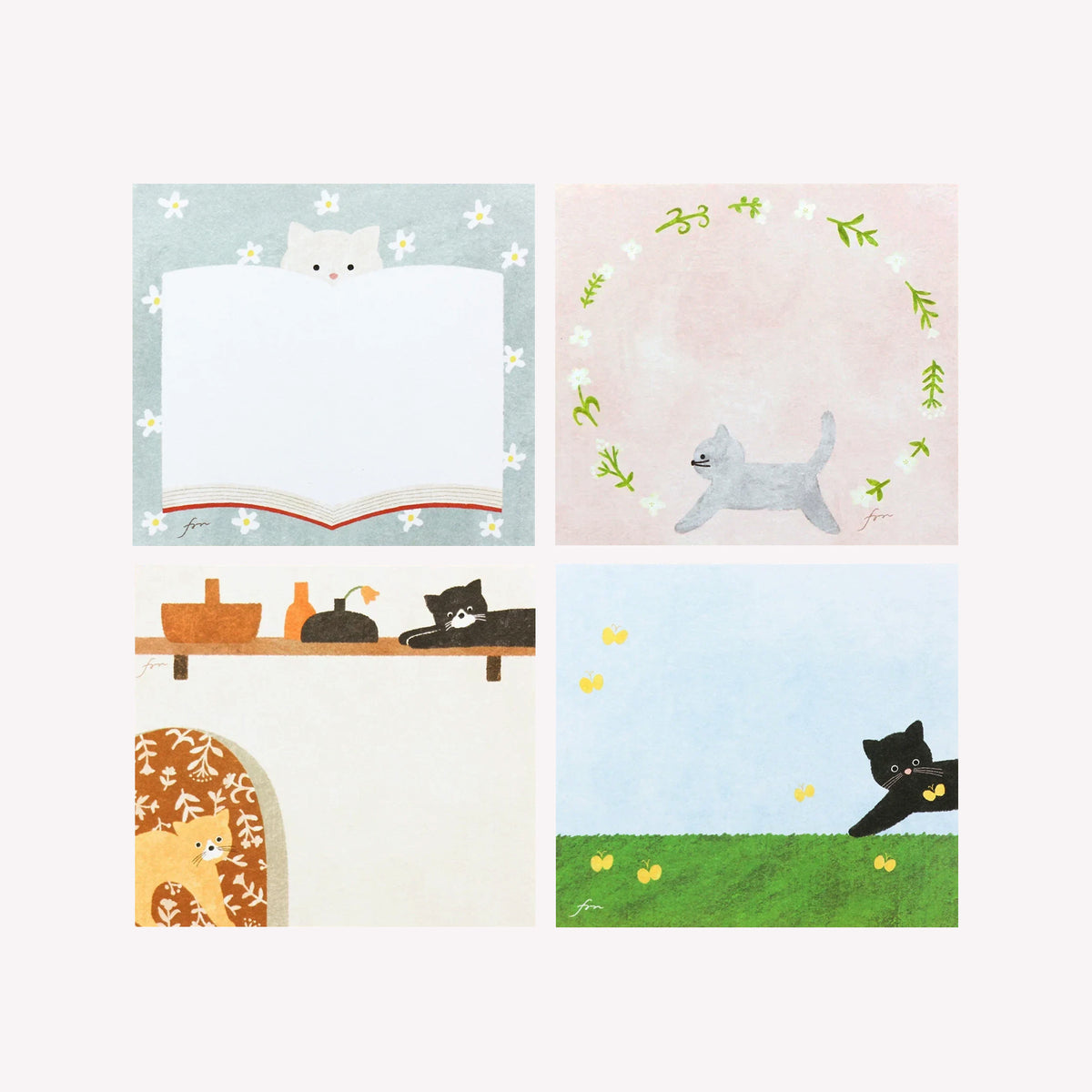 Cozyca Mariko Fukuoka Cat Meow Memo Pad