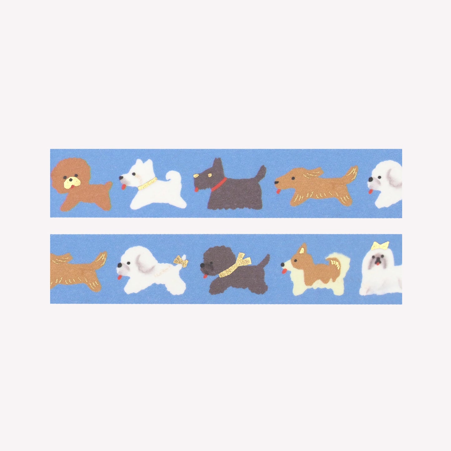 Cozyca Tada Reiko Doggie Parade Foiled Washi Tape