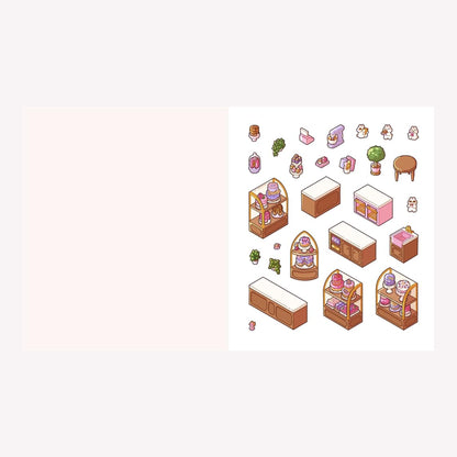 Cute 'n' Cozy Sticker Therapy: Cozy Town Sticker Book