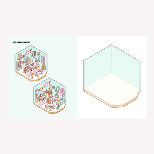 Cute 'n' Cozy Sticker Therapy: Cozy Town Sticker Book