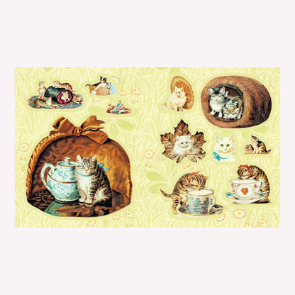 Cynthia Hart's Victoriana Cats Sticker Book