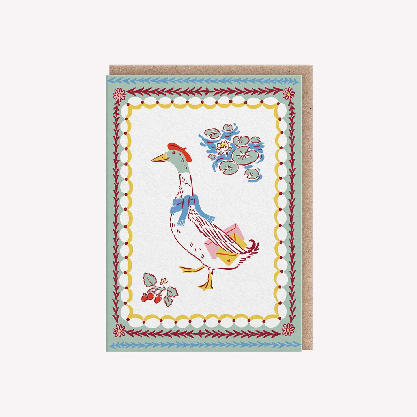 Duck Mail Mini Greetings Card