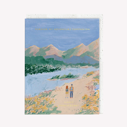 Forever My Adventure Companion Anniversary Greetings Card
