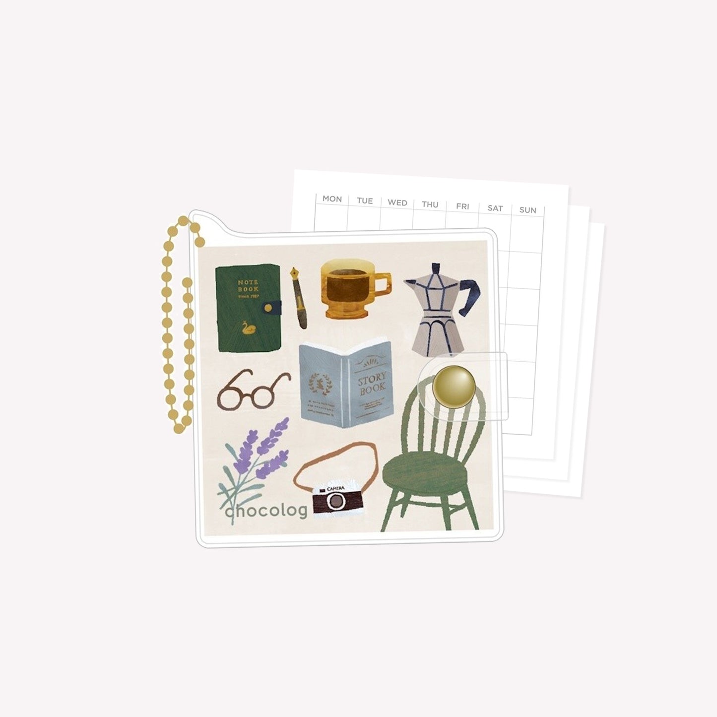 Furukawashiko Chocolog Cosy Life Keychain Mini Notebook