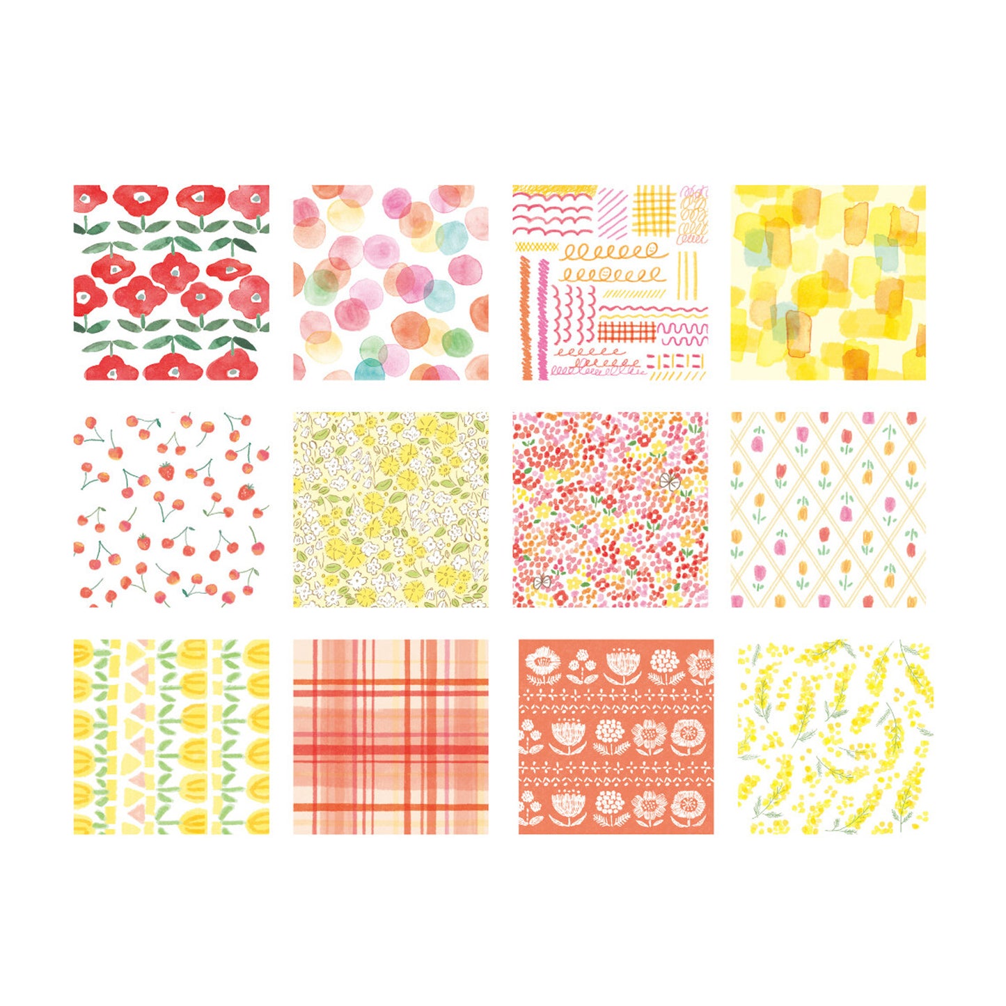 Furukawashiko Warm Colours Miniature Origami Paper Set